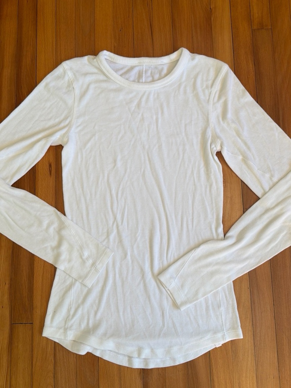 lululemon athletica White Long-Sleeve Crew Neck Top